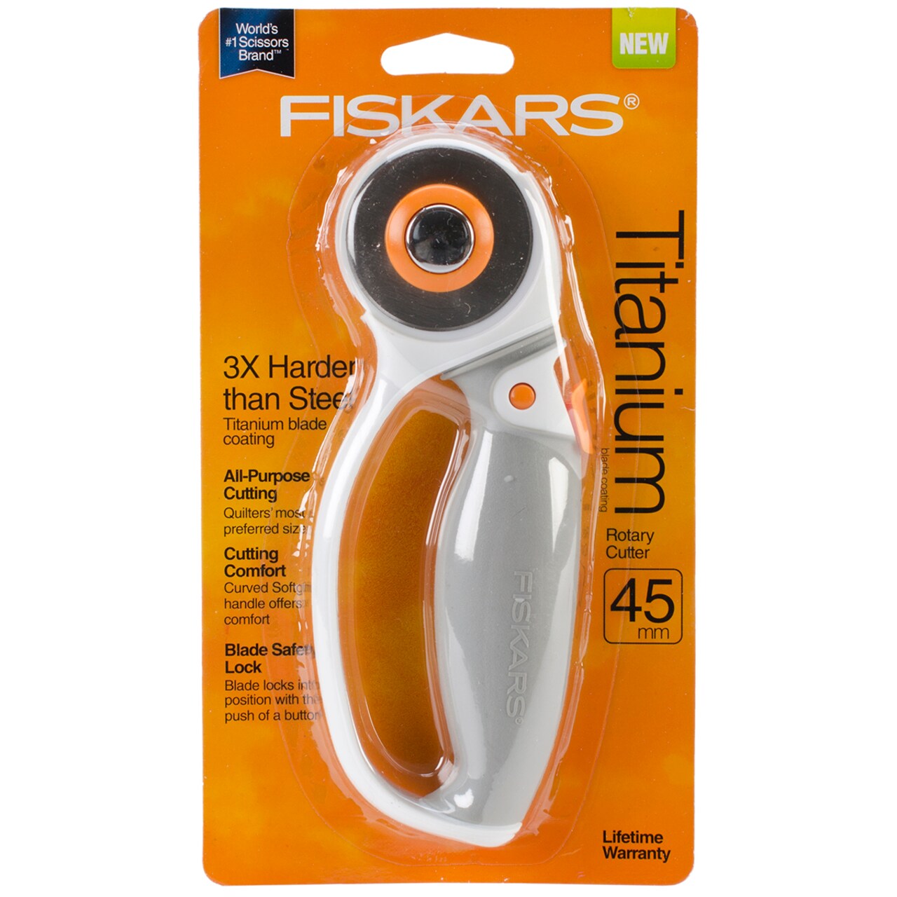 Fiskars Titanium Softgrip Comfort Loop Rotary Cutter 45mm